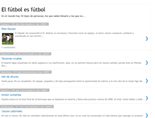 Tablet Screenshot of elfutbolesfutbol.blogspot.com