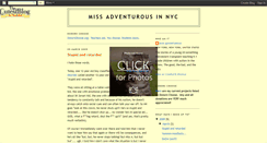 Desktop Screenshot of missadventurousinnyc.blogspot.com