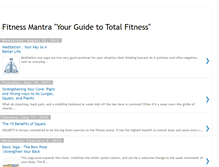 Tablet Screenshot of myfitnessmantra.blogspot.com