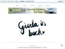 Tablet Screenshot of giselaisback.blogspot.com