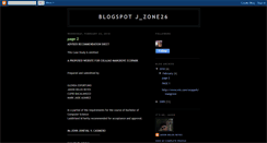 Desktop Screenshot of jzone26.blogspot.com