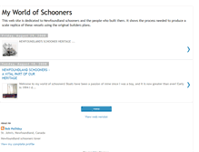 Tablet Screenshot of newfoundland-schooners.blogspot.com