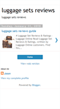Mobile Screenshot of luggagesetsreviews.blogspot.com