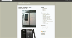 Desktop Screenshot of mobile-generation.blogspot.com