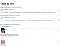 Tablet Screenshot of cosesdenens.blogspot.com