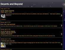 Tablet Screenshot of desertsandbeyond.blogspot.com
