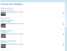 Tablet Screenshot of horsesandsadddlery.blogspot.com