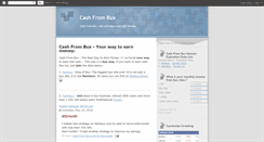 Desktop Screenshot of cashfrombux.blogspot.com