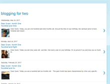 Tablet Screenshot of bloggingfortwo.blogspot.com