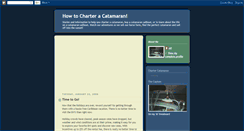 Desktop Screenshot of how-to-charter-a-catamaran.blogspot.com