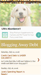 Mobile Screenshot of bloggingawaydebt.blogspot.com