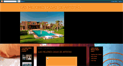 Desktop Screenshot of lasmejorescasasdeartistas.blogspot.com