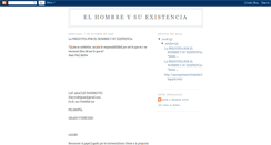 Desktop Screenshot of elhombreysuexistencia.blogspot.com