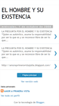 Mobile Screenshot of elhombreysuexistencia.blogspot.com