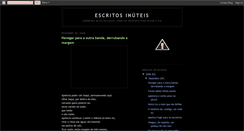 Desktop Screenshot of escritosinuteis.blogspot.com