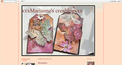 Desktop Screenshot of mariannescreablog.blogspot.com