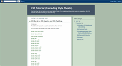 Desktop Screenshot of css-tutorials.blogspot.com