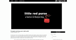 Desktop Screenshot of littleredpurse.blogspot.com