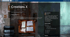 Desktop Screenshot of creationsx.blogspot.com