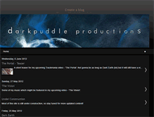 Tablet Screenshot of darkpuddleproductions.blogspot.com