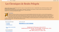 Desktop Screenshot of benitopelegrin-chroniques.blogspot.com