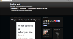 Desktop Screenshot of javierleon-arte.blogspot.com