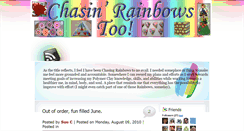 Desktop Screenshot of chasinrainbows2.blogspot.com