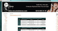 Desktop Screenshot of escueladelavoz.blogspot.com