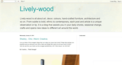 Desktop Screenshot of lively-wood.blogspot.com