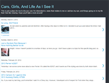 Tablet Screenshot of carsgirlslife.blogspot.com