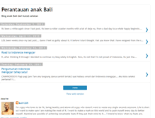 Tablet Screenshot of perantauananakbali.blogspot.com