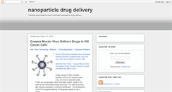 Desktop Screenshot of nanoparticledrugdelivery.blogspot.com