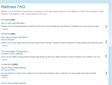 Tablet Screenshot of mattressesfaq.blogspot.com
