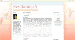 Desktop Screenshot of newhumanlife.blogspot.com