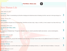 Tablet Screenshot of newhumanlife.blogspot.com