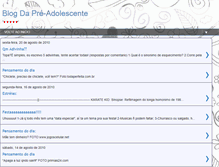 Tablet Screenshot of blogdapreadolescente.blogspot.com