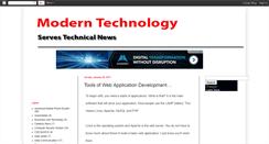 Desktop Screenshot of moderntechnologytechnologynews.blogspot.com