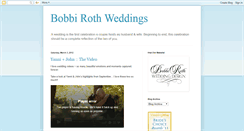 Desktop Screenshot of bobbirothweddings.blogspot.com