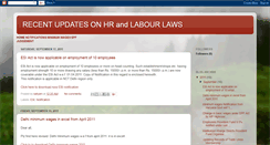 Desktop Screenshot of hrlabourlawsupdates.blogspot.com