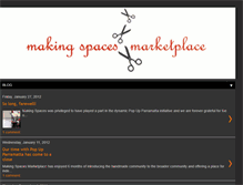 Tablet Screenshot of makingspacesmarketplace.blogspot.com