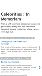 Mobile Screenshot of celebsinmemoriam.blogspot.com