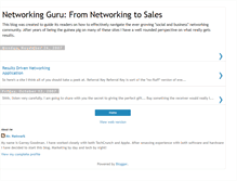 Tablet Screenshot of fromnetworkingtosales.blogspot.com