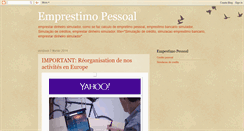 Desktop Screenshot of emprestimo-pessoal.blogspot.com