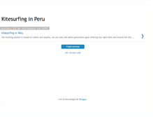 Tablet Screenshot of kitesurfinginperu.blogspot.com