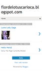 Mobile Screenshot of flordelotuscarioca.blogspot.com