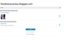 Tablet Screenshot of flordelotuscarioca.blogspot.com