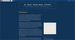 Desktop Screenshot of elpasotexasrealestate.blogspot.com
