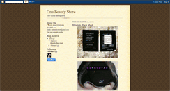 Desktop Screenshot of onebeautystore.blogspot.com