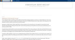 Desktop Screenshot of christiandebtreliefguide.blogspot.com