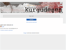 Tablet Screenshot of kurgudesen.blogspot.com